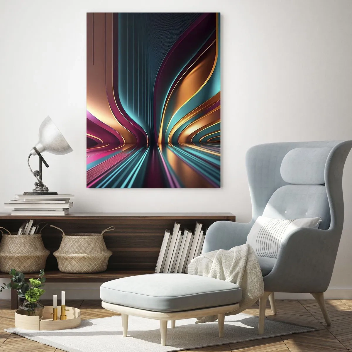 Obraz na skle - Architektúra svetla - 50x70 cm