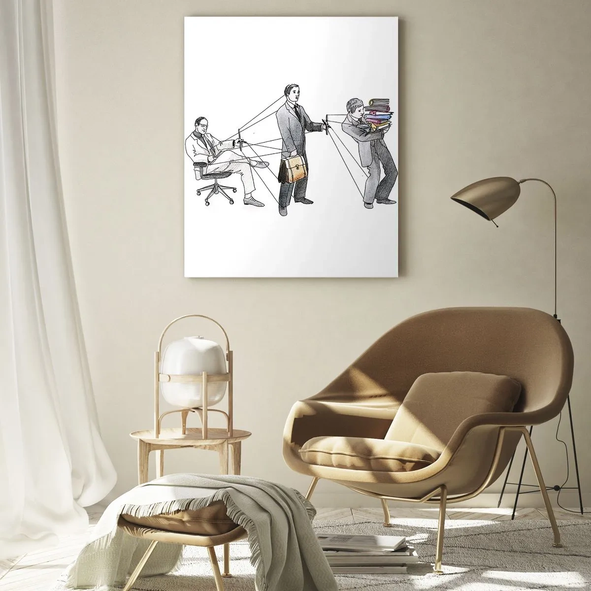 Obraz na skle - Každý má svojho pána - 50x70 cm