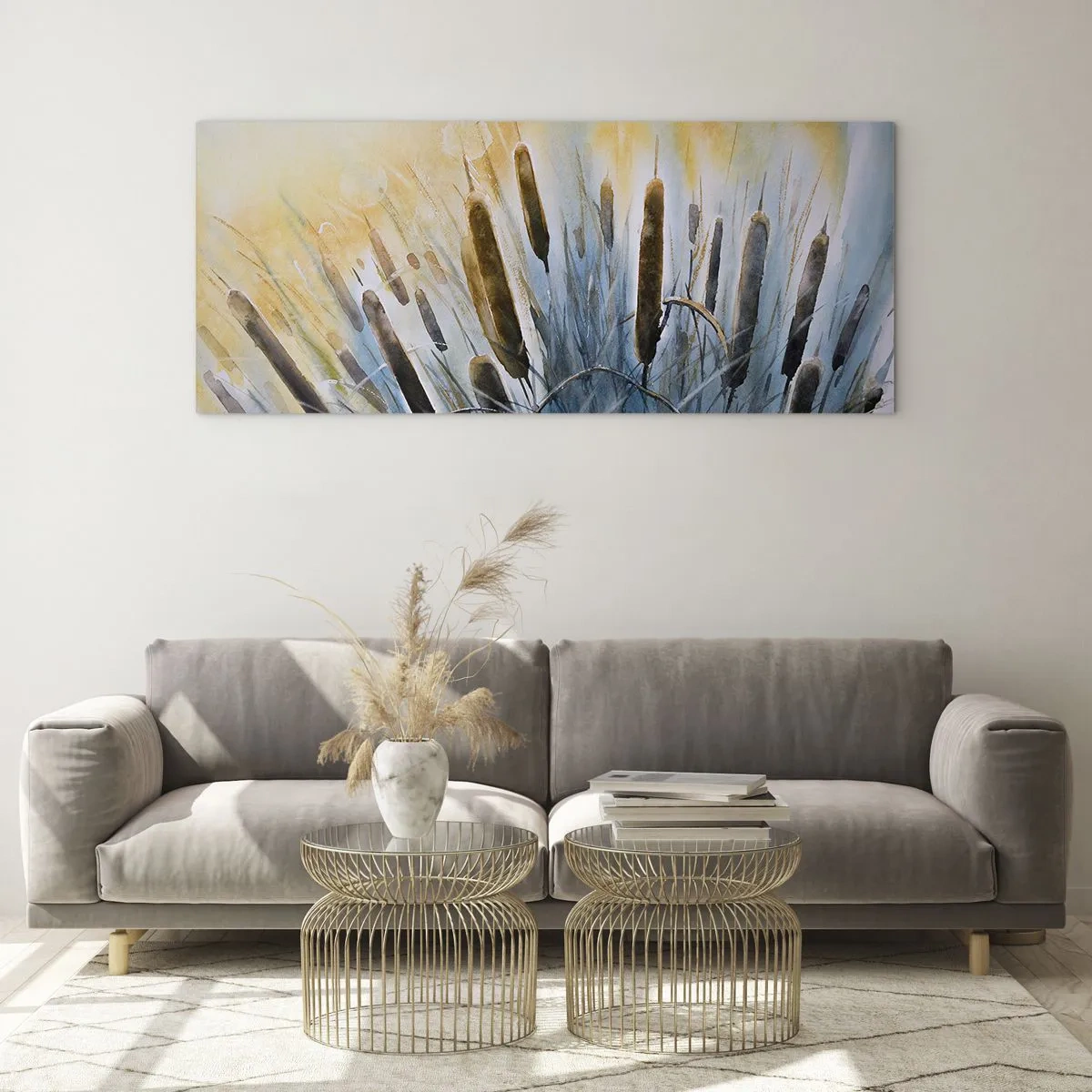 Obraz na skle - Chlad vody, žiara slnka - 120x50 cm