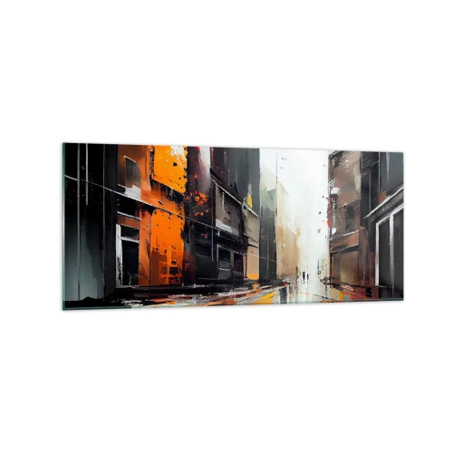 Obraz na skle - Daždivý deň - 120x50 cm