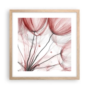 Plagát v ráme zo svetlého duba - Pred odletom - 40x40 cm