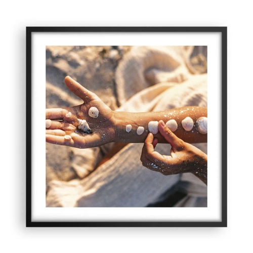 Plagát v čiernom ráme - Krása na dosah - 50x50 cm