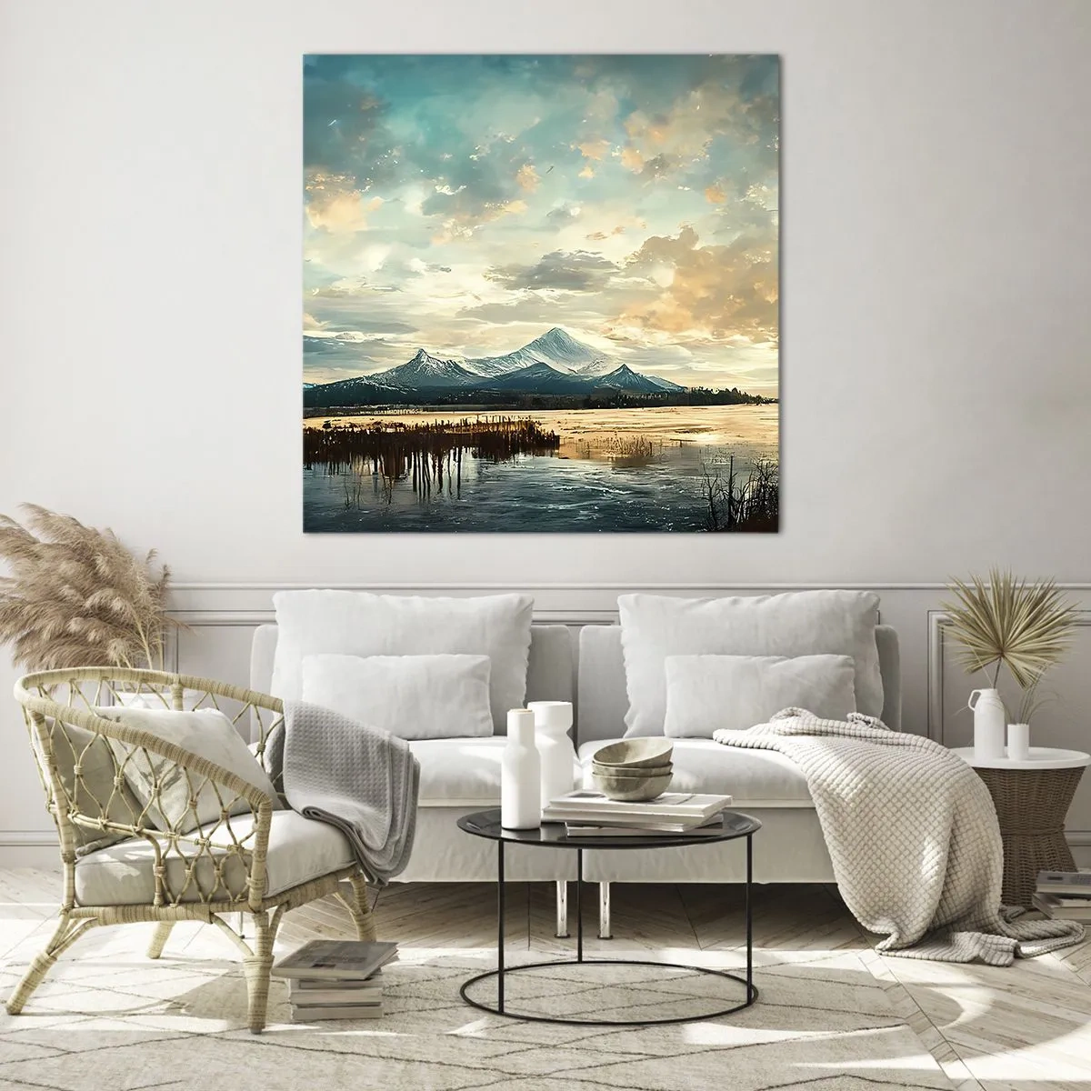 Obraz na skle - Pod ochranou neba - 50x50 cm