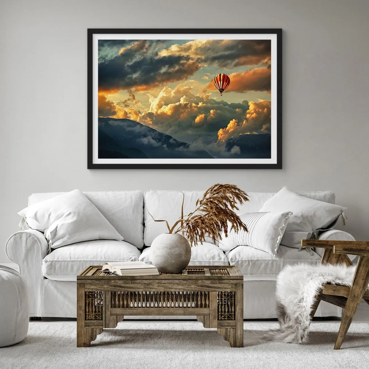 Plagát v čiernom ráme - Letím, lebo chcem - 70x50 cm