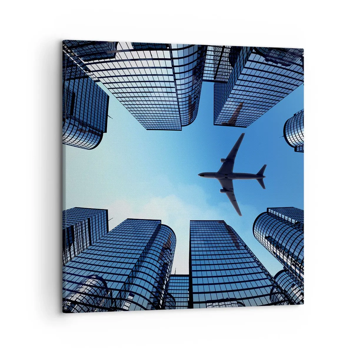 Obraz na plátne - Pohľad zo sklenenej rokliny - 50x50 cm