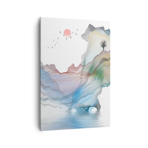 Obraz na plátne - Ku krištáľovým horám - 70x100 cm