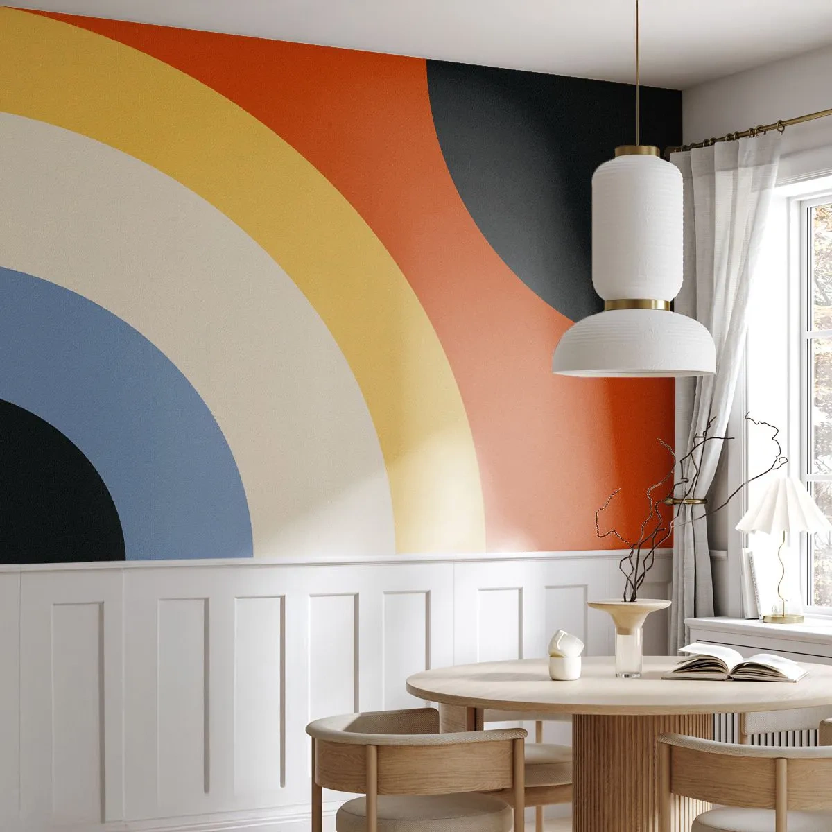 Fototapeta Standard Eco - Abstraktná geometrická kompozícia v retro štýle - 100x70cm - K sebe samému - Moderná nástenná dekorácia do obývacej izby a spálne ARTTOR