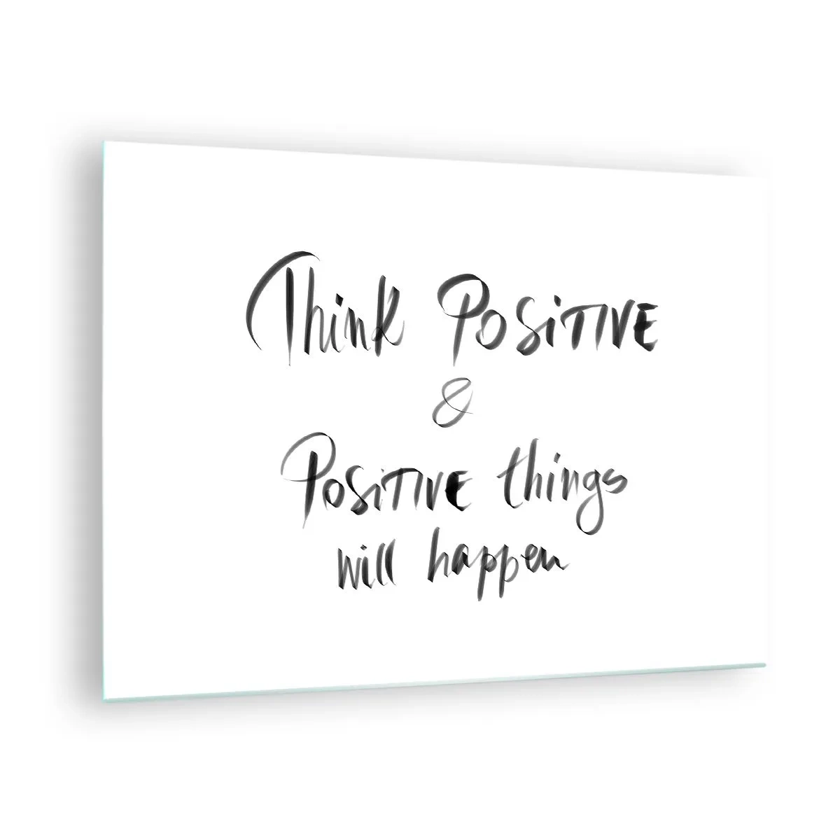 Obraz na skle - Motivačný nápis v minimalistickom štýle - 70x50cm - Ako žiť? - Moderná nástenná dekorácia do obývacej izby a spálne ARTTOR