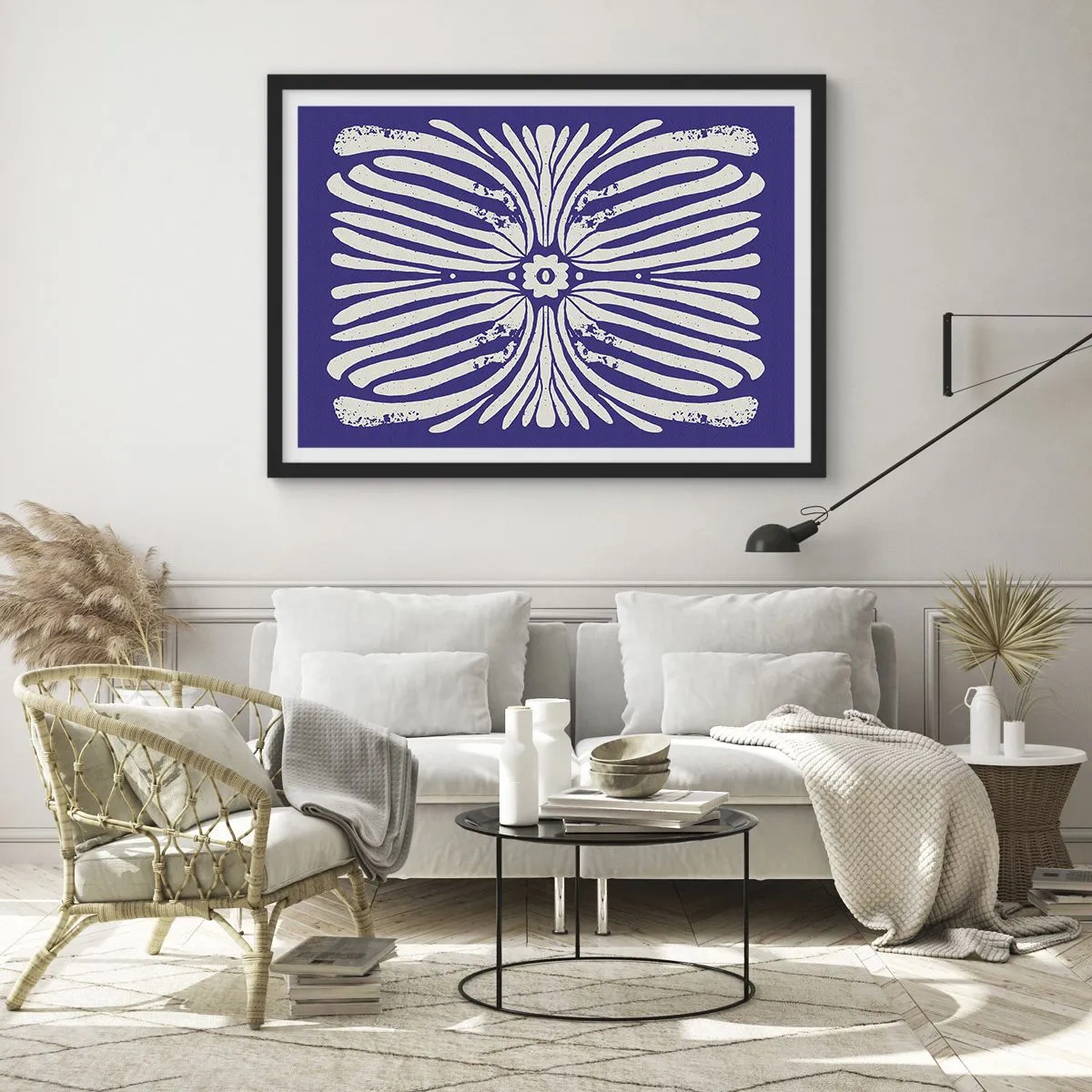 Plagát v čiernom ráme - Etnické inšpirácie - 100x70 cm