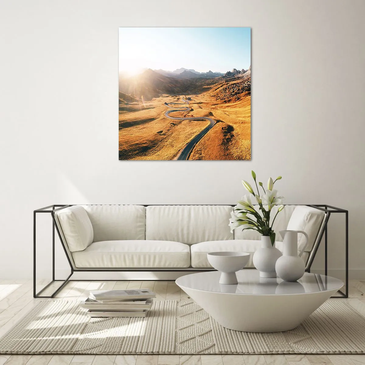 Obraz na skle - V zlatom údolí - 70x70 cm