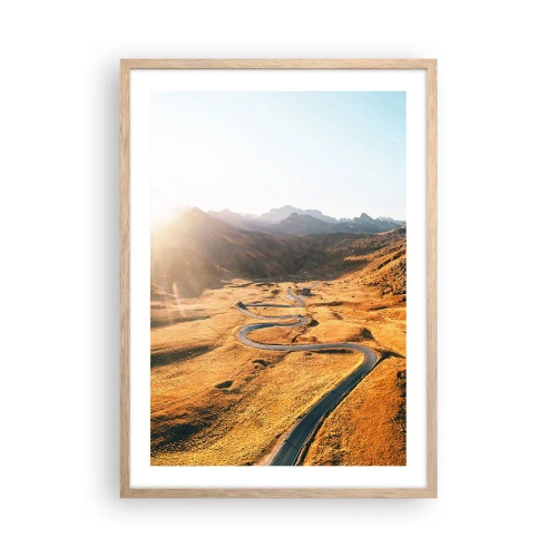 Plagát v ráme zo svetlého duba - V zlatom údolí - 50x70 cm