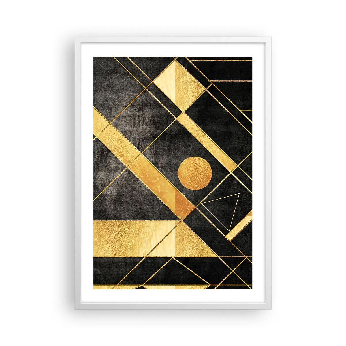 Plagát v bielom ráme - Slnko púšte - 50x70 cm