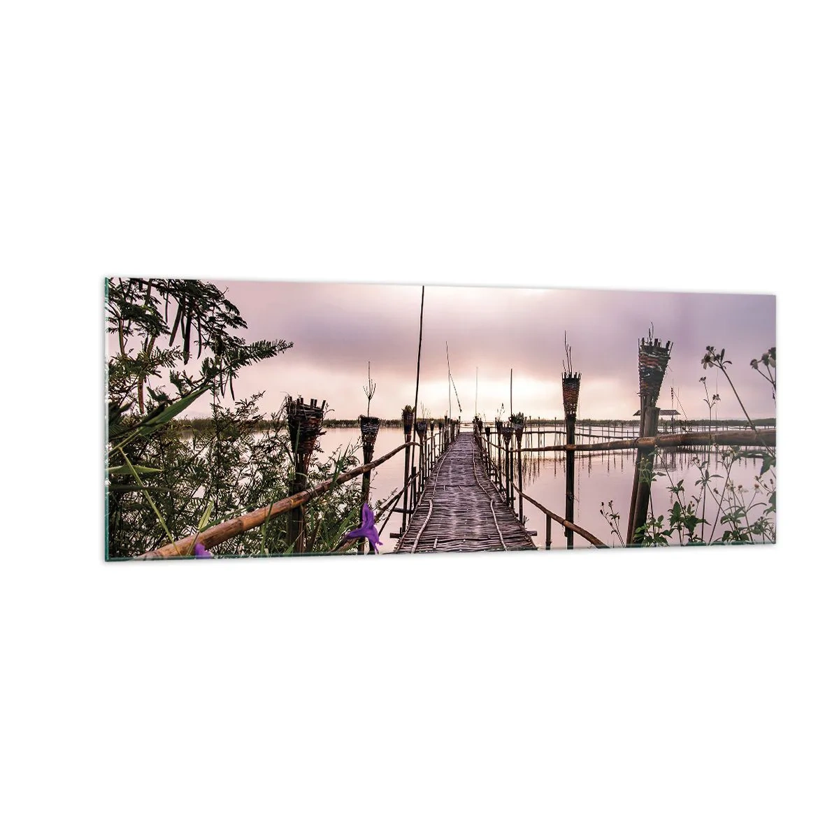 Obraz na skle - Pokoj a pohoda Ázie - 140x50 cm