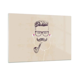 Obraz na skle - Skutočný muž? - 120x80 cm