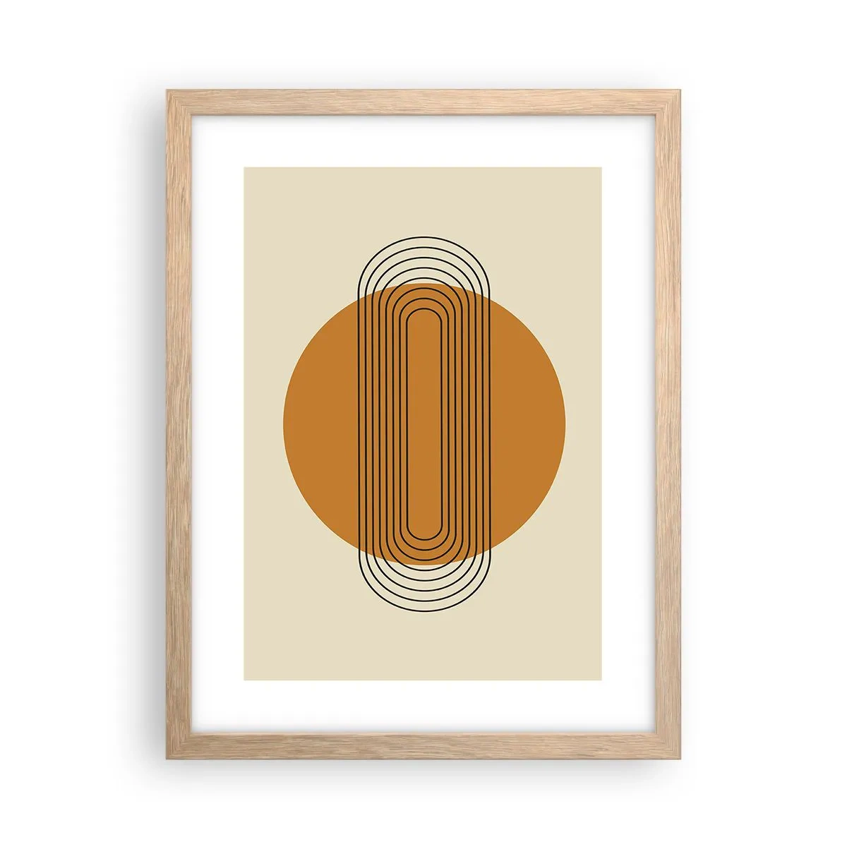 Plagát v ráme zo svetlého duba - Dokonalý plán - 30x40 cm