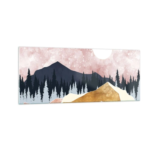 Obraz na skle - Nočná hliadka - 100x40 cm