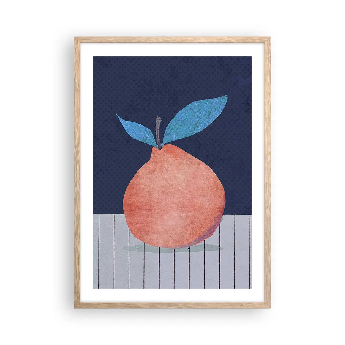 Plagát v ráme zo svetlého duba - Konvexita a rovina - 50x70 cm