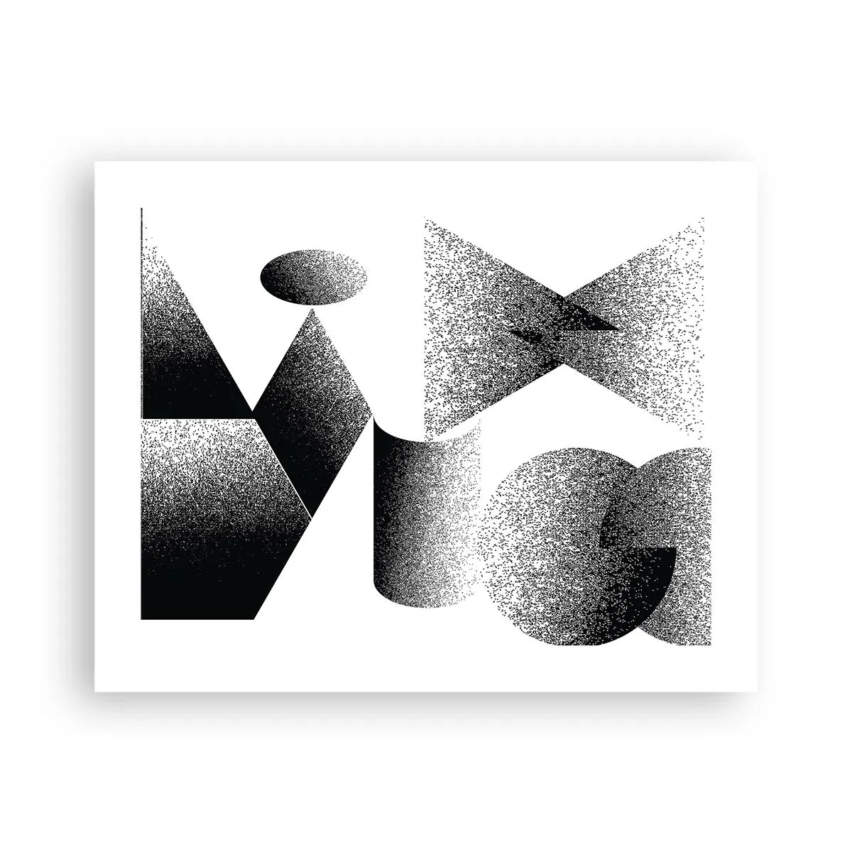 Plagát - Uhly a ovály - 50x40 cm