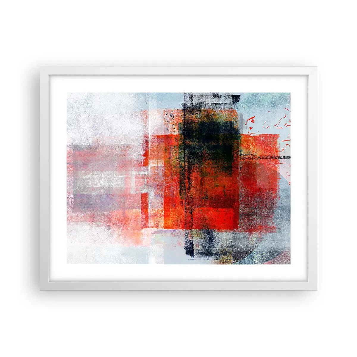 Plagát v bielom ráme - Žiariaca kompozícia - 50x40 cm