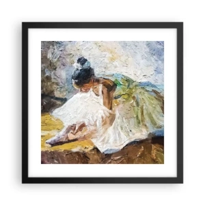 Plagát v čiernom ráme - Z Degasovho obrazu - 40x40 cm