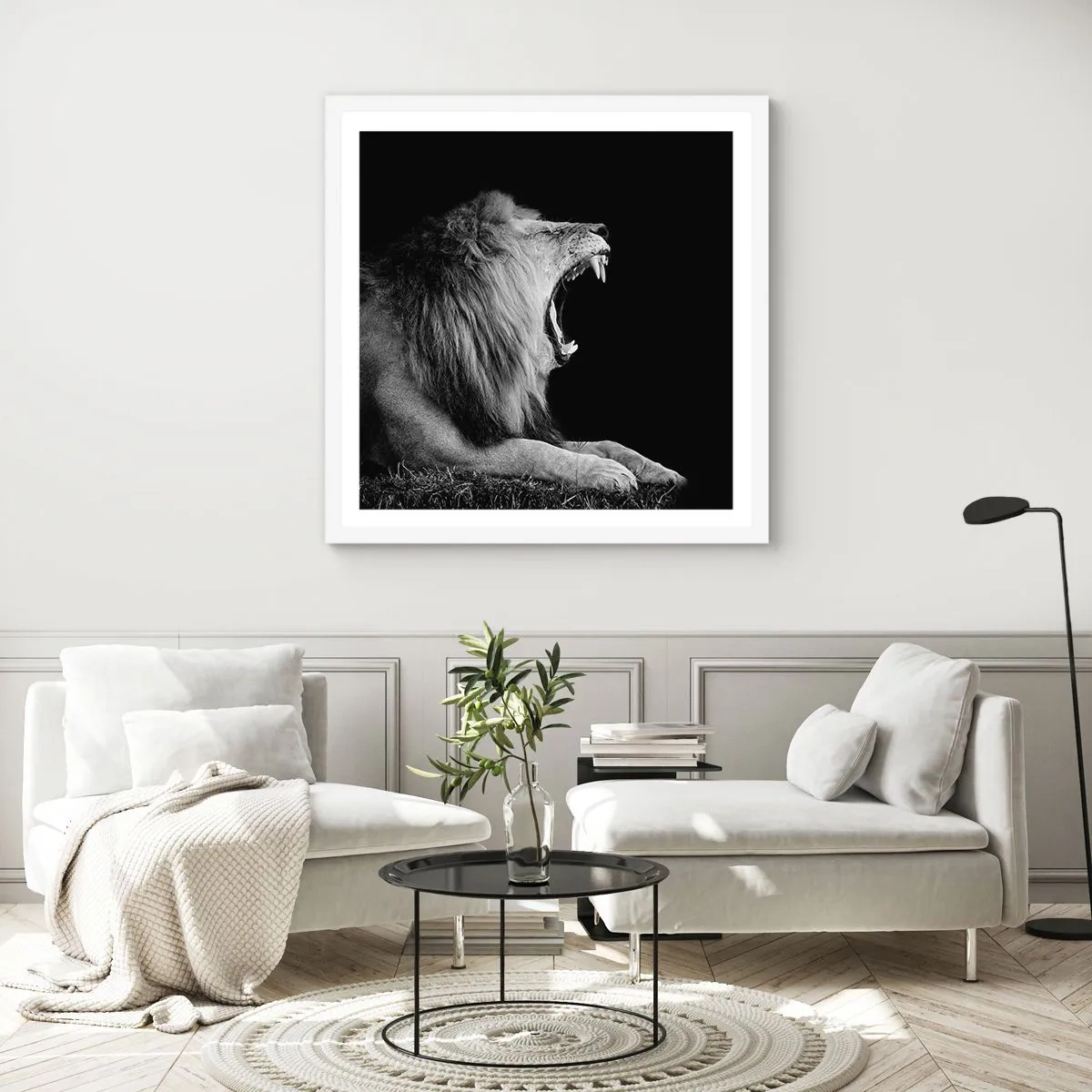 Plagát v bielom ráme - Bez najmenších pochýb - 60x60 cm