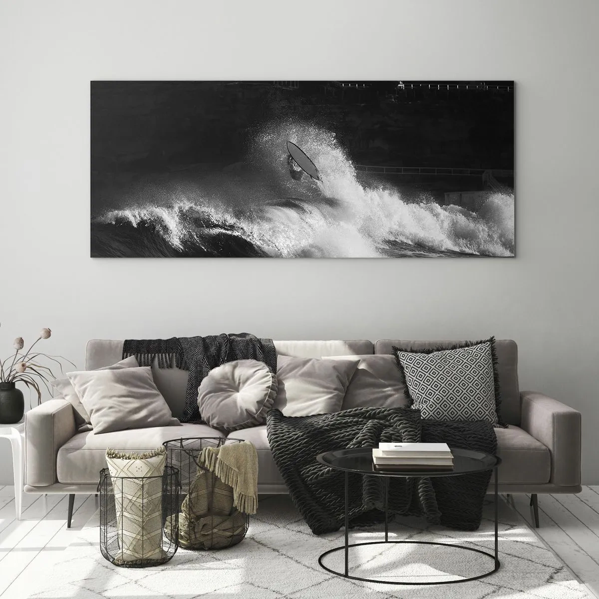 Obraz na skle - Výzva prijatá! - 90x30 cm