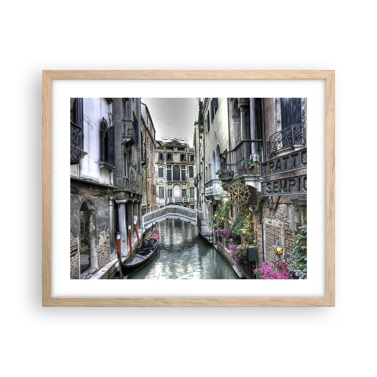 Plagát v ráme zo svetlého duba - Od storočí v tichom zamyslení - 50x40 cm