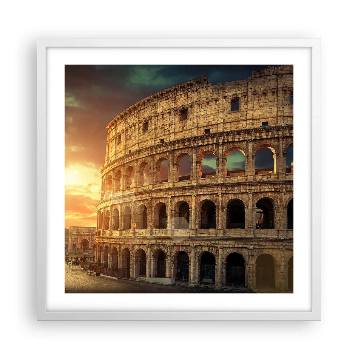 Plagát v bielom ráme - Kolosálny dojem - 50x50 cm