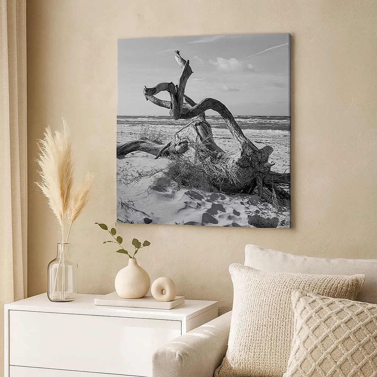 Obraz na plátne - Morská socha - 30x30 cm