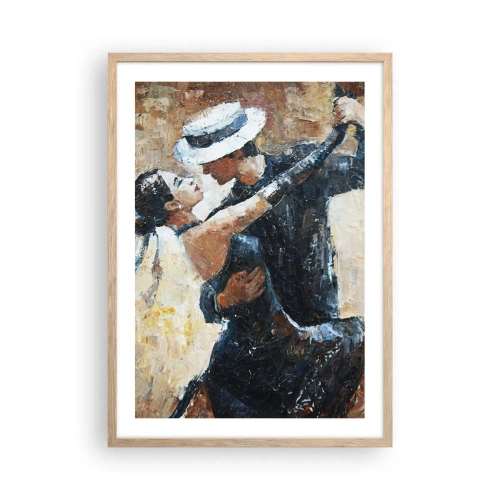Plagát v ráme zo svetlého duba - A la Rudolf Valentino - 50x70 cm