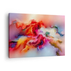 Obraz na plátne - Farebná abstrakcia s dynamickou kompozíciou - 70x50cm - Ako zachytiť sny - dym - Moderná nástenná dekorácia do obývacej izby a spálne ARTTOR