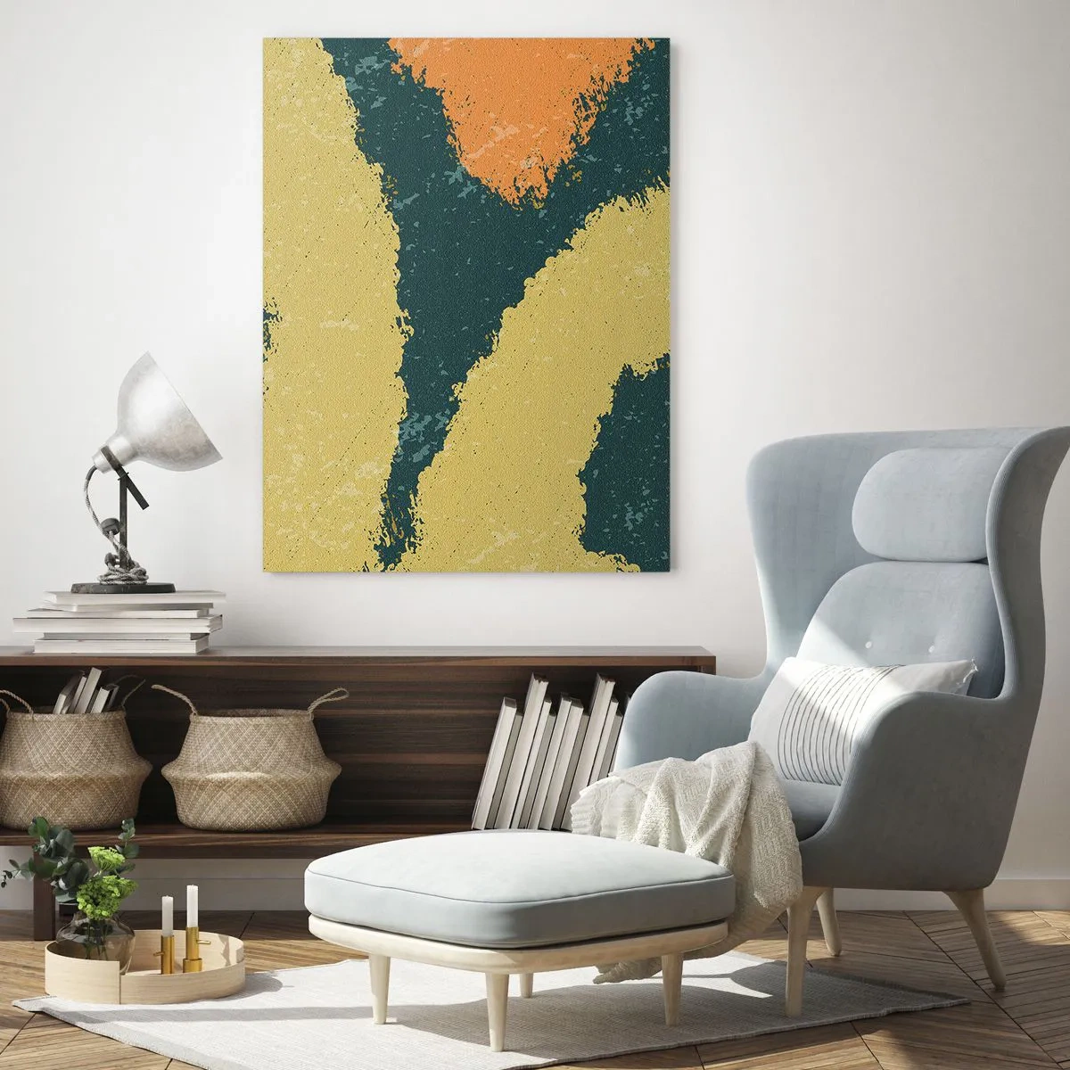 Obraz na skle - Abstrakcia – spomalený pohyb - 50x70 cm