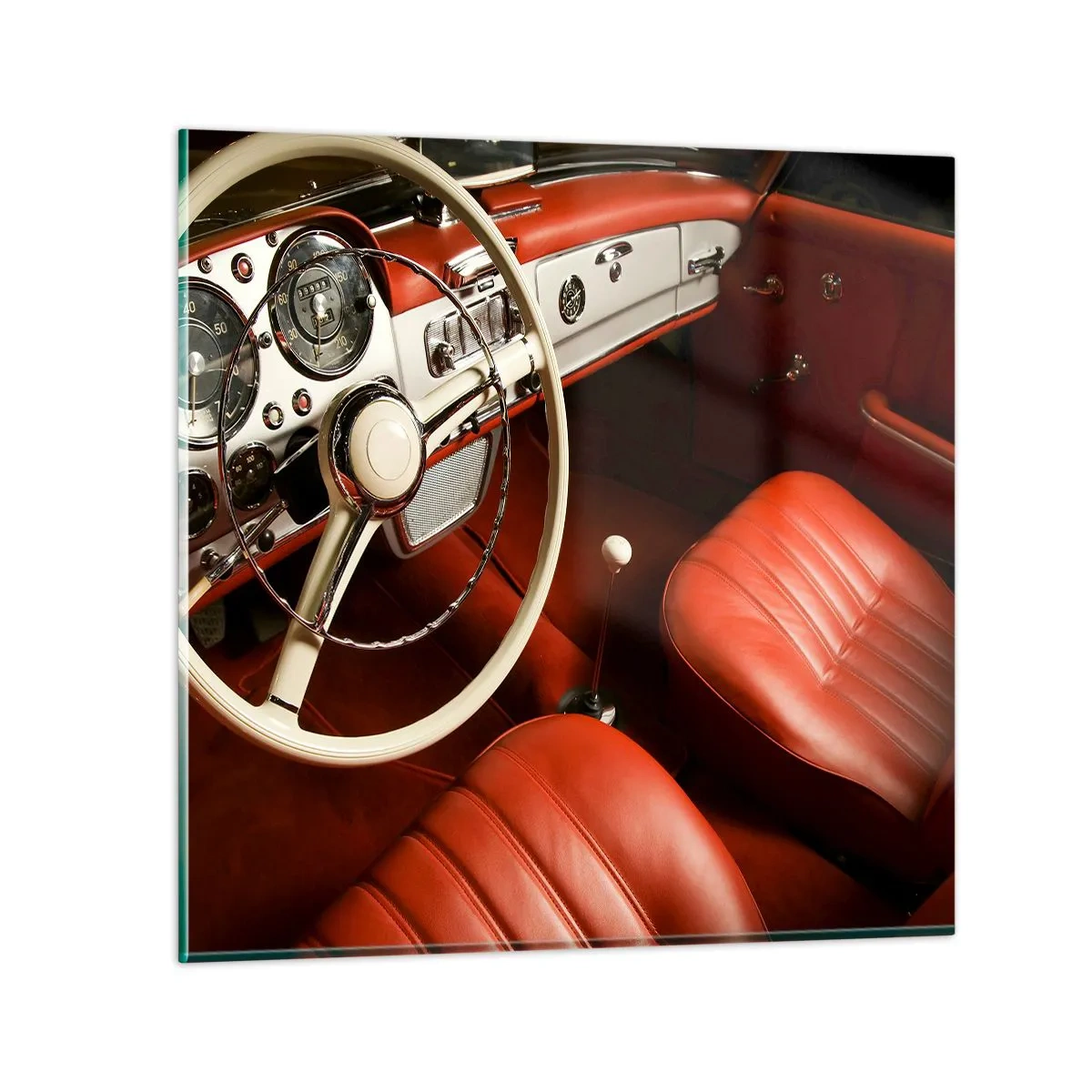 Obraz na skle - Luxus v štýle vintage - 70x70 cm