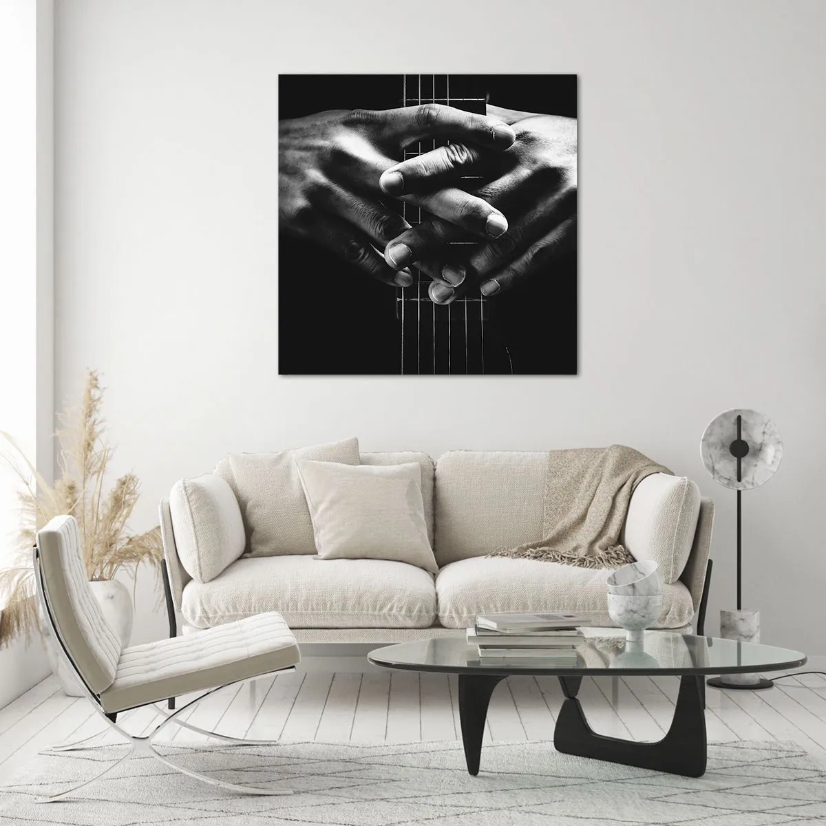 Obraz na skle - Umelcova modlitba - 70x70 cm