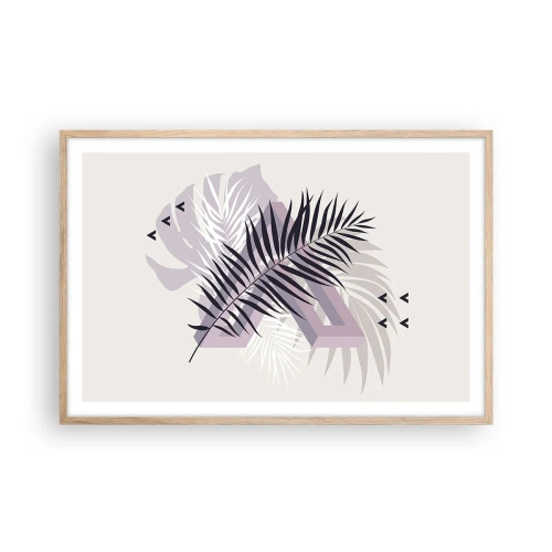 Plagát v ráme zo svetlého duba - Tieň tieňa - 91x61 cm