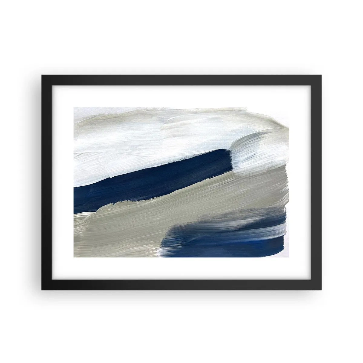 Plagát v čiernom ráme - Stretnutie s bielou - 40x30 cm