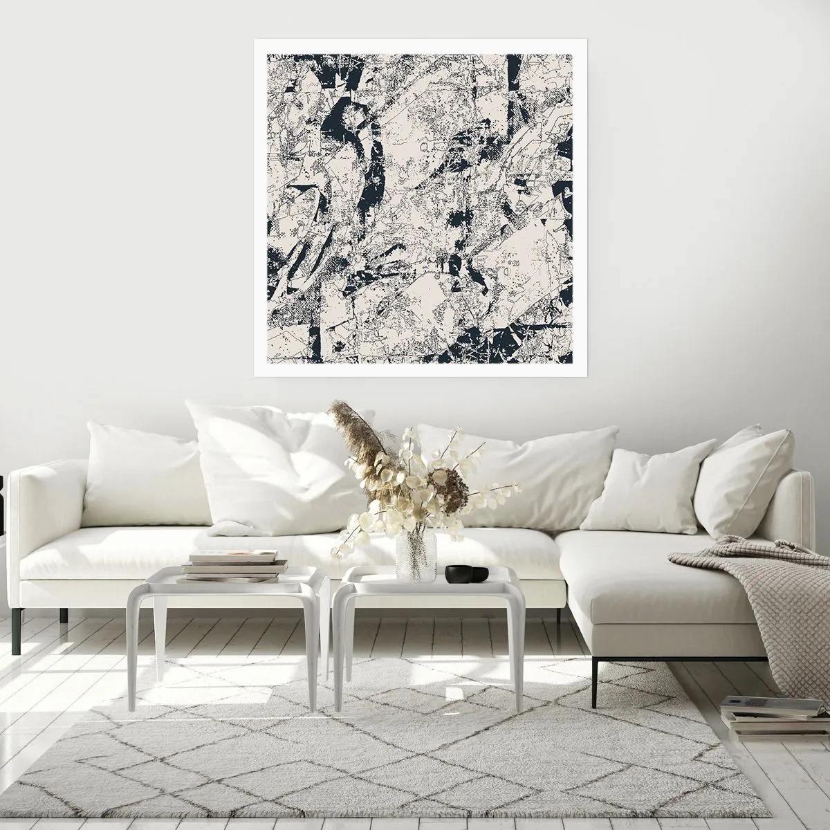 Plagát - Prelínanie protikladov - 60x60 cm