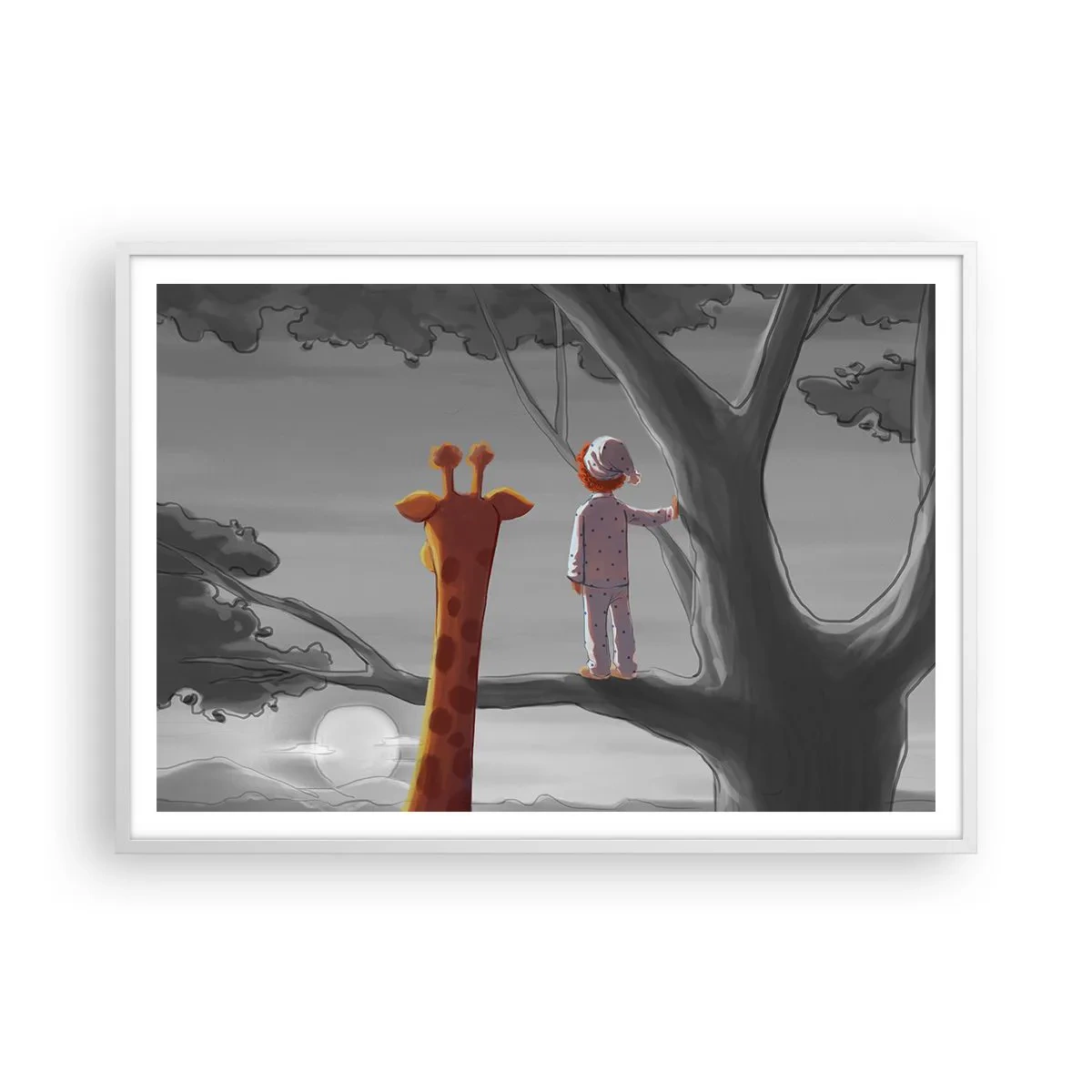 Plagát v bielom ráme - To sa naozaj deje - 100x70 cm