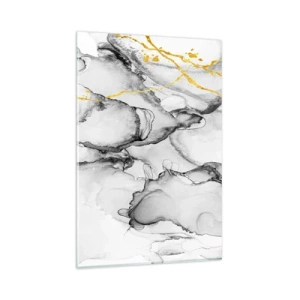 Obraz na skle - Kompozícia so zlatým motívom - 80x120 cm