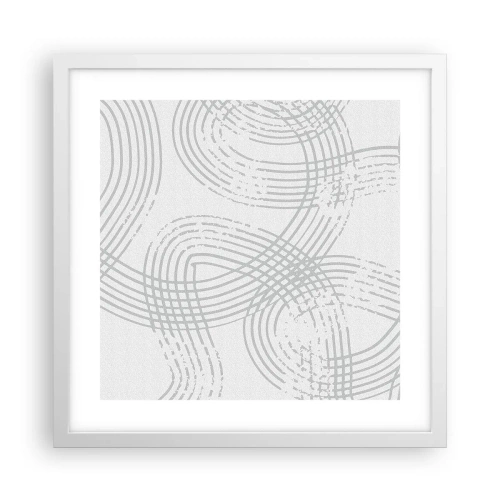 Plagát v bielom ráme - Jednoduché východisko neexistuje - 40x40 cm