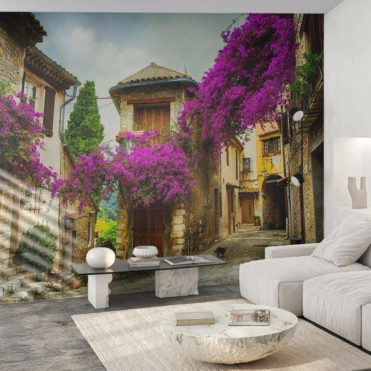 Fototapeta Standard Eco - Pod kvetinovým baldachýnom - Krajina, Architektúra, Mesto - 400x280 cm