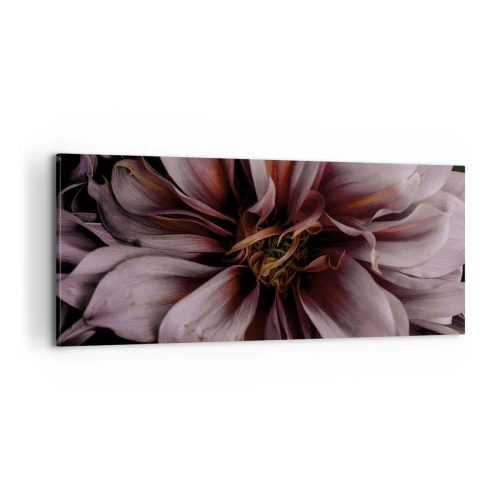 Obraz na plátne - Kvetinové srdce - 100x40 cm