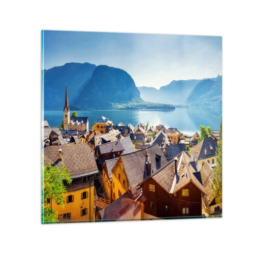 Obraz na skle - Viac malebne to nejde - 30x30 cm