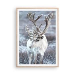 Plagát v ráme zo svetlého duba - Slnečný portrét - 70x100 cm