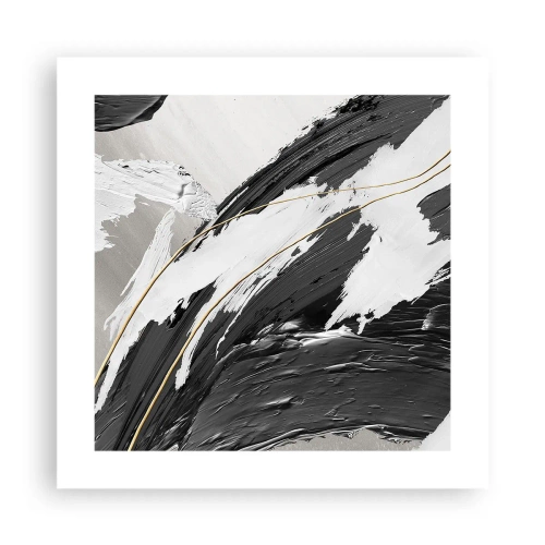 Plagát - Veľkorysá abstrakcia - 40x40 cm