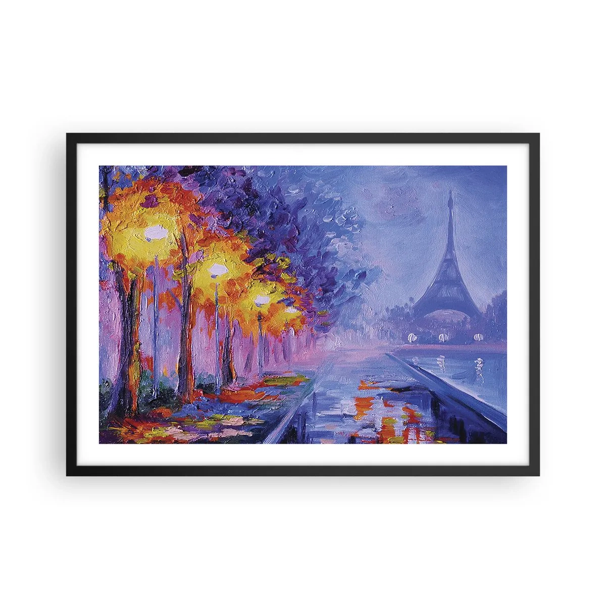 Plagát v čiernom ráme - Prechádzka snov - 70x50 cm