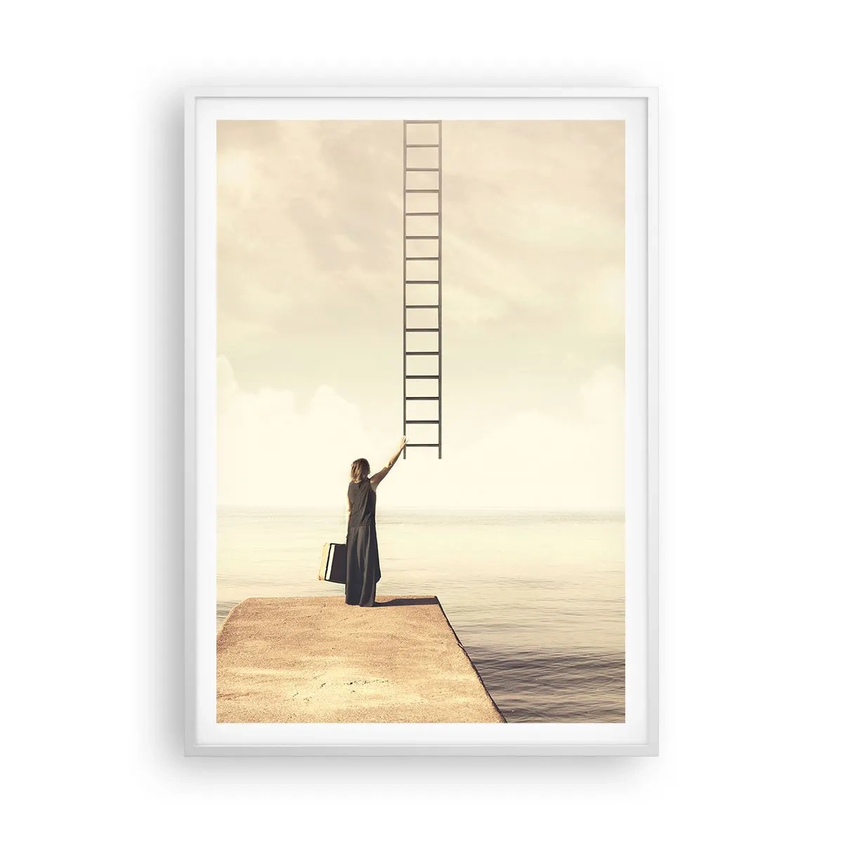 Plagát v bielom ráme - Magická cesta - 70x100 cm