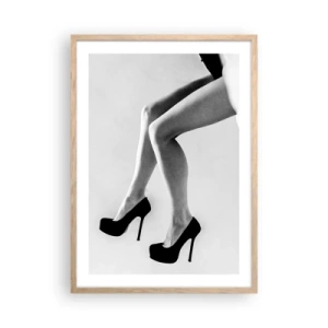 Plagát v ráme zo svetlého duba - Večná ženskosť - 50x70 cm