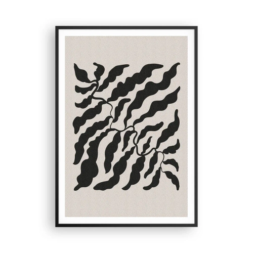 Plagát v čiernom ráme - Povaha štvorca - 70x100 cm