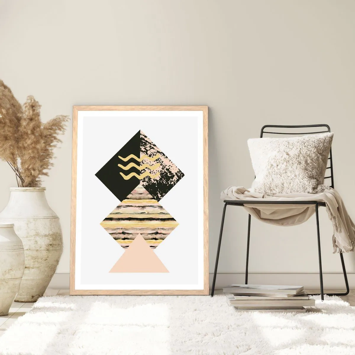 Plagát v ráme zo svetlého duba - Nie je to tak jednoduché - 40x50 cm